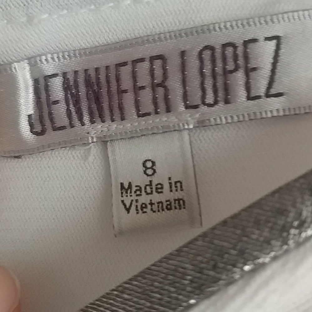 Jennifer Lopez Sheath Dress with Black Waist - Picture 4 of 6